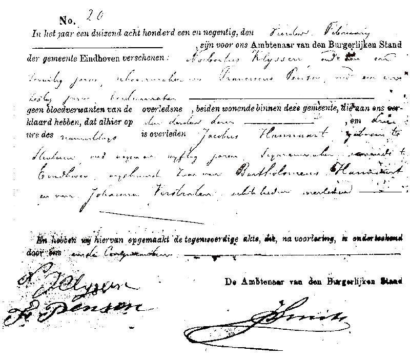 18910204 ovl akte 20 Jacobus zv B Hannaart - J Verstraten